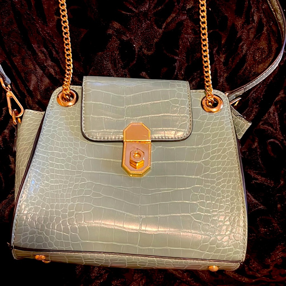 Crossbody snake skin purse